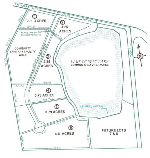 Glen at Lake Forest Property Map